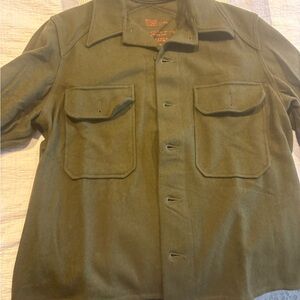 Men's Military Wool Field Jacket in Green
